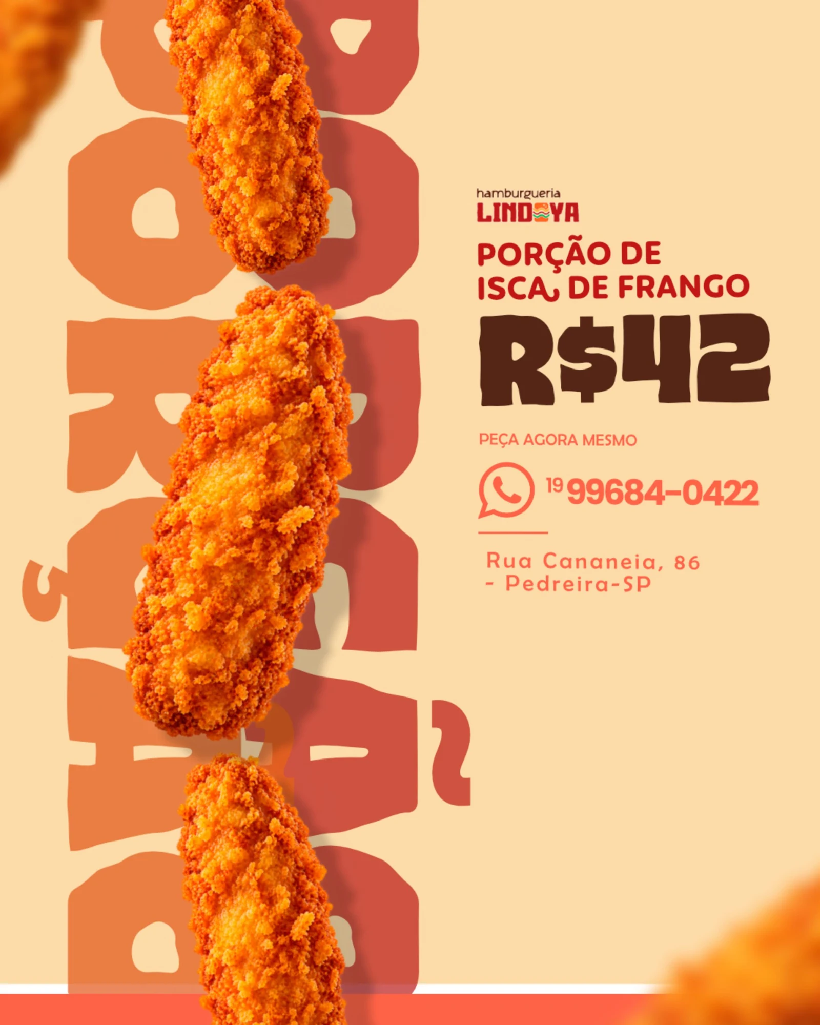 Peça 5 de social media para hamburgueria — outubro de 2026