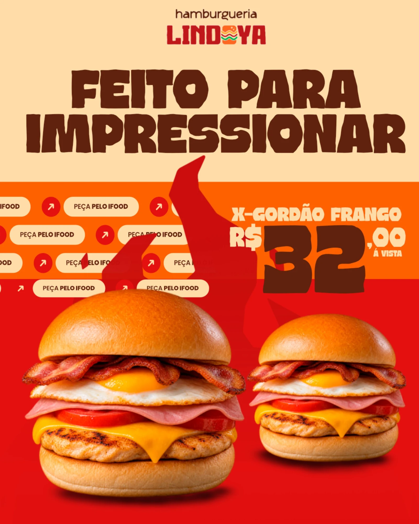 Peça 6 de social media para hamburgueria — outubro de 2026