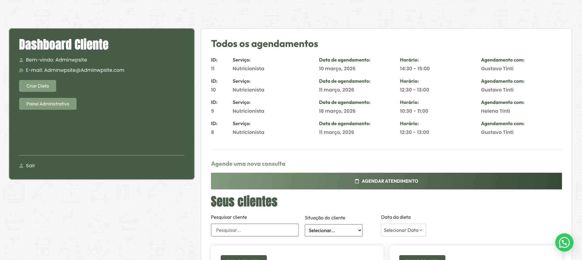 site-para-nutricionista-painel